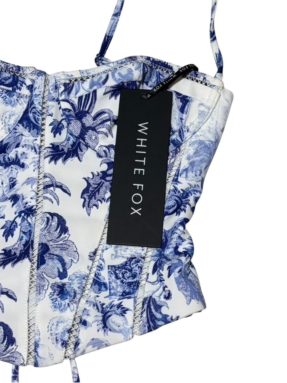NWT White Fox Needed You Bustier Women’s Size X-Small In Blue Iris - Picture 6 of 11